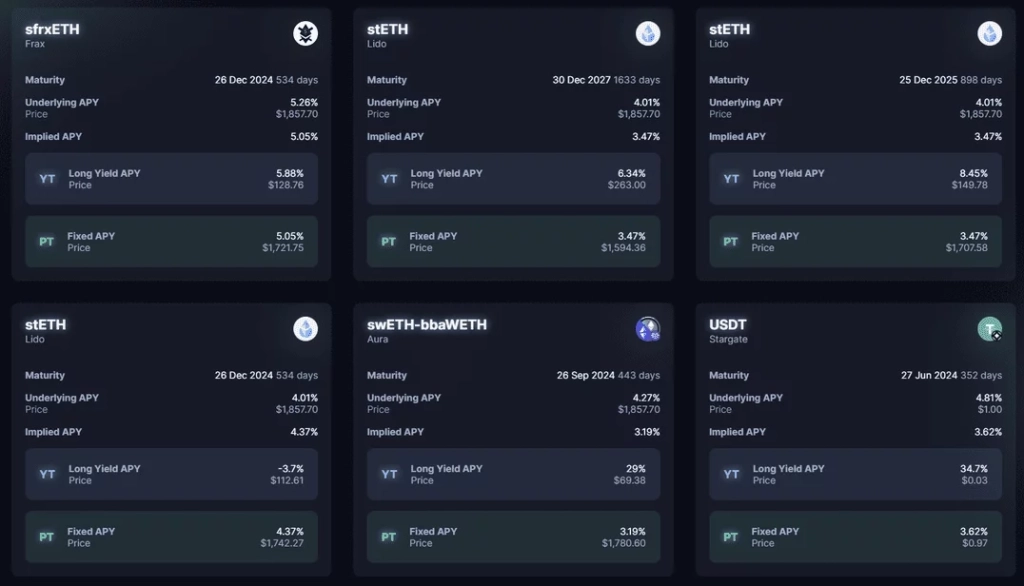 Pendle Dashboard