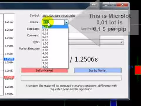 Metatrader Lot selector