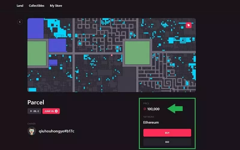 Buying land in metaverse 1